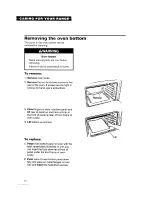 Preview for 20 page of Whirlpool SF314PEA Use And Care Manual