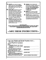 Preview for 4 page of Whirlpool SF365BEP Use And Care Manual