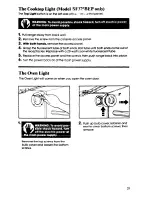 Preview for 21 page of Whirlpool SF365BEP Use And Care Manual