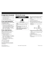 Preview for 9 page of Whirlpool SF370LEGN0 Installation Instructions Manual