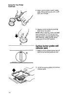 Preview for 18 page of Whirlpool SF375PEW Use And Care Manual