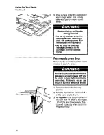 Preview for 18 page of Whirlpool SF376PEP Use And Care Manual