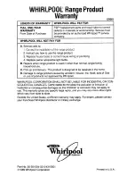 Preview for 28 page of Whirlpool SF376PEP Use And Care Manual