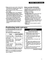 Preview for 11 page of Whirlpool SF378PEW Use And Care Manual