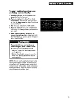 Preview for 19 page of Whirlpool SF378PEW Use And Care Manual