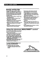 Preview for 20 page of Whirlpool SF388PEW Use And Care Manual