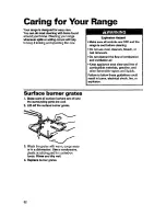 Preview for 32 page of Whirlpool SF388PEW Use And Care Manual