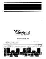 Preview for 24 page of Whirlpool SF5100SR Use & Care Manual