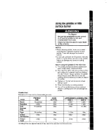 Preview for 11 page of Whirlpool SF514OEY Use And Care Manual