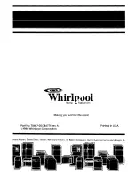 Preview for 16 page of Whirlpool SFOlOESR/ER Use And Care Manual