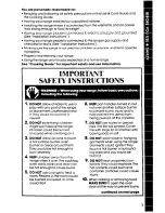 Preview for 3 page of Whirlpool SFOlOOSR/ER Use And Care Manual