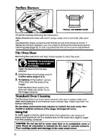 Preview for 12 page of Whirlpool SFOlOOSR/ER Use And Care Manual