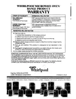 Preview for 16 page of Whirlpool SFOlOOSR/ER Use And Care Manual