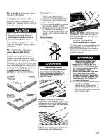 Preview for 7 page of Whirlpool SGC355X Use And Care Manual