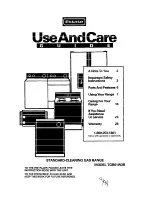 Preview for 1 page of Whirlpool TGR61W2B Use And Care Manual