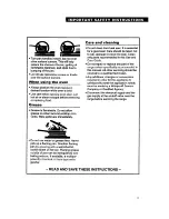 Preview for 5 page of Whirlpool TGR61W2B Use And Care Manual