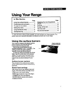 Preview for 7 page of Whirlpool TGR61W2B Use And Care Manual