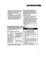 Preview for 9 page of Whirlpool TGR61W2B Use And Care Manual