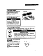 Preview for 15 page of Whirlpool TGR61W2B Use And Care Manual
