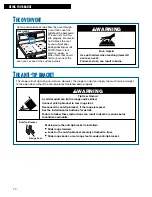 Preview for 20 page of Whirlpool TGS325E W Use And Care Manual