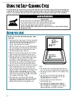 Preview for 22 page of Whirlpool TGS325E W Use And Care Manual