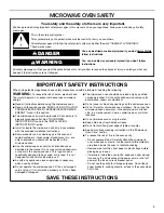 Preview for 3 page of Whirlpool UMC5225 Use And Care Manual