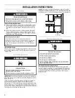 Preview for 4 page of Whirlpool UPRIGHT FREEZER Use & Care Manual