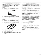 Preview for 27 page of Whirlpool UPRIGHT FREEZER Use & Care Manual