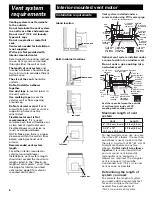 Preview for 6 page of Whirlpool Vent system Use And Care Manual