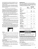 Preview for 13 page of Whirlpool W10017720 Use And Care Manual