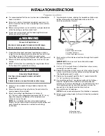 Preview for 7 page of Whirlpool W10029770A Installation Instructions And Use And Care Manual