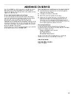 Preview for 27 page of Whirlpool W10029770A Installation Instructions And Use And Care Manual