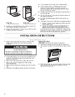 Preview for 4 page of Whirlpool W10203506A Installation Instructions Manual