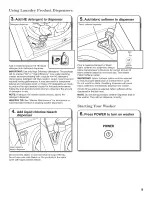 Preview for 9 page of Whirlpool W10306121A Use And Care Manual