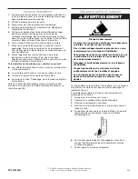 Preview for 20 page of Whirlpool W10430958A Installation Instructions Manual