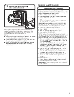 Preview for 9 page of Whirlpool W10484486A Use And Care Manual