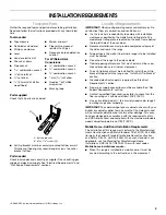 Preview for 3 page of Whirlpool W10658550A Installation Instructions Manual