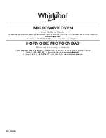 Preview for 1 page of Whirlpool W11510323A Use & Care Manual