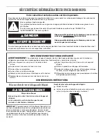 Preview for 11 page of Whirlpool WBC127BLS Use And Care Manual