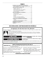 Preview for 20 page of Whirlpool WBC127BLS Use And Care Manual