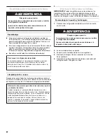 Preview for 22 page of Whirlpool WBC127BLS Use And Care Manual