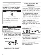 Preview for 24 page of Whirlpool WBC127BLS Use And Care Manual