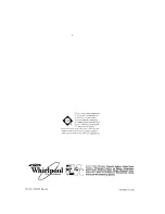 Preview for 16 page of Whirlpool WE-345P Use & Care Manual