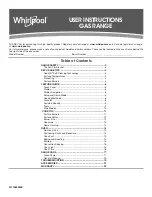 Preview for 1 page of Whirlpool WEG750H0HB0 User Instructions