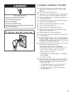 Preview for 23 page of Whirlpool WETLV27FW Installation Instructions Manual