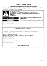 Preview for 19 page of Whirlpool WF1D072 Health & Safety, Use & Care, Installation Manual And Online Warranty Registration Information