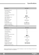 Preview for 42 page of Whirlpool WF2T202 Health & Safety, Use & Care, Installation Manual And Online Warranty Registration Information