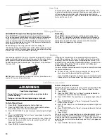 Preview for 10 page of Whirlpool  WFC130M0AB Use & Care Manual