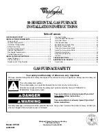 Whirlpool WFCH Installation Instructions Manual preview