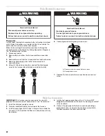 Preview for 22 page of Whirlpool WFCT Installation Instructions Manual